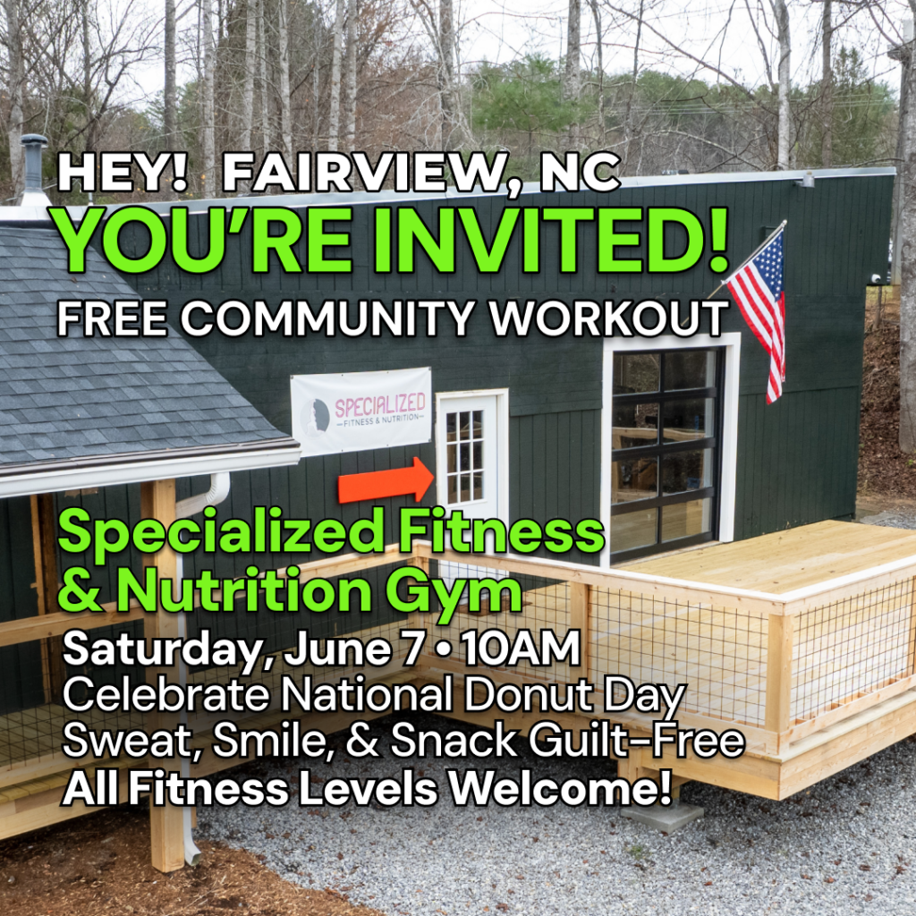 National Donut Day June 6th 2025. Specialized Fitness and Nutrition . Fairview NC