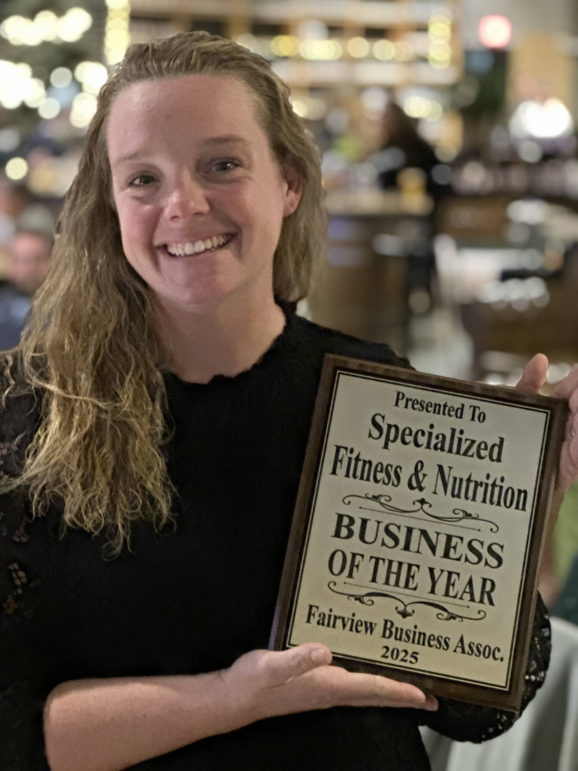Fairview Business Association just named Specialized Fitness and Nutrition Business of the Year 2025
